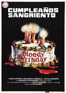 Bloody Birthday - Spanish Movie Poster (xs thumbnail)