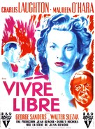 This Land Is Mine - French Movie Poster (xs thumbnail)