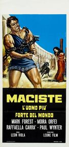 Maciste, l&#039;uomo pi&ugrave; forte del mondo - Italian Theatrical movie poster (xs thumbnail)