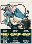 Sabato, domenica e venerd&igrave; - Italian Movie Poster (xs thumbnail)