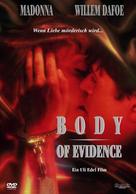 Body Of Evidence - German DVD movie cover (xs thumbnail)