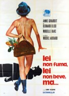 Elle boit pas, elle fume pas, elle drague pas, mais... elle cause! - Italian Movie Poster (xs thumbnail)