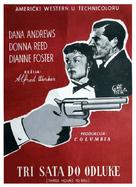 Three Hours to Kill - Yugoslav Movie Poster (xs thumbnail)