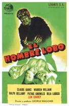 The Wolf Man - Spanish Movie Poster (xs thumbnail)