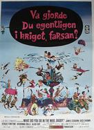 What Did You Do in the War, Daddy? - Swedish Movie Poster (xs thumbnail)