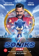 Sonic the Hedgehog - Latvian Movie Poster (xs thumbnail)