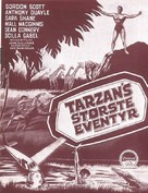 Tarzan&#039;s Greatest Adventure - Danish Movie Poster (xs thumbnail)