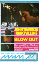Blow Out - Norwegian VHS movie cover (xs thumbnail)