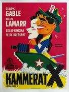 Comrade X - Danish Movie Poster (xs thumbnail)