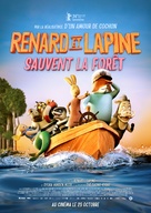 Fox &amp; Hare Save the Forest - French Movie Poster (xs thumbnail)