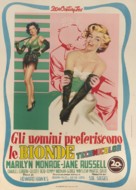 Gentlemen Prefer Blondes - Italian Movie Poster (xs thumbnail)