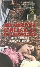 Una farfalla con le ali insanguinate - Spanish VHS movie cover (xs thumbnail)