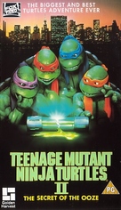 Teenage Mutant Ninja Turtles II: The Secret of the Ooze - British VHS movie cover (xs thumbnail)