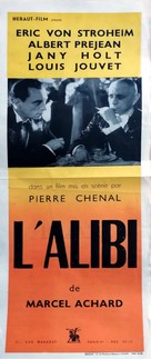 L&#039;alibi - French Movie Poster (xs thumbnail)