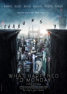 What Happened to Monday - Norwegian Movie Poster (xs thumbnail)