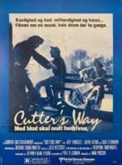 Cutter&#039;s Way - Danish Movie Poster (xs thumbnail)