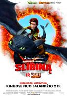 How to Train Your Dragon - Lithuanian Movie Poster (xs thumbnail)