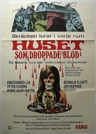 The House That Dripped Blood - Swedish Movie Poster (xs thumbnail)