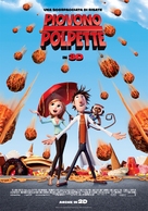 Cloudy with a Chance of Meatballs - Italian Movie Poster (xs thumbnail)