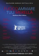 Fuocoammare - Finnish Movie Poster (xs thumbnail)