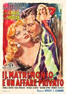 Marriage Is a Private Affair - Italian Movie Poster (xs thumbnail)
