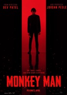 Monkey Man - Norwegian Movie Poster (xs thumbnail)