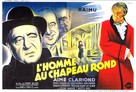 L&#039;homme au chapeau rond - French Movie Poster (xs thumbnail)