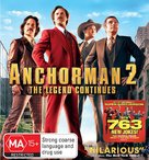 Anchorman 2: The Legend Continues - Australian Blu-Ray movie cover (xs thumbnail)