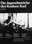 Die Jugendstreiche des Knaben Karl - German Movie Cover (xs thumbnail)