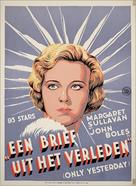 Only Yesterday - Dutch Movie Poster (xs thumbnail)