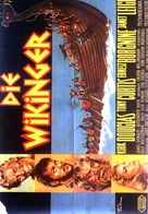 The Vikings - German Movie Poster (xs thumbnail)
