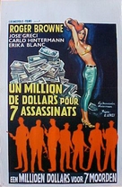 Un milione di dollari per sette assassini - Belgian Movie Poster (xs thumbnail)