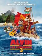 Alvin and the Chipmunks: Chipwrecked - French Movie Poster (xs thumbnail)