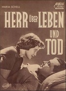 Herr &uuml;ber Leben und Tod - German poster (xs thumbnail)