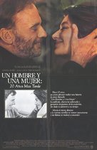 Un homme et une femme, 20 ans d&eacute;j&agrave; - Spanish Movie Poster (xs thumbnail)