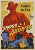 Jesse James - Spanish Movie Poster (xs thumbnail)