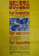 Cinque figli di cane - German Movie Poster (xs thumbnail)