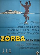 Alexis Zorbas - Danish Movie Poster (xs thumbnail)