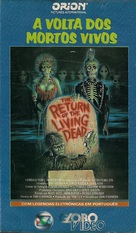 The Return of the Living Dead - Brazilian VHS movie cover (xs thumbnail)