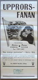 The Plough and the Stars - Swedish Movie Poster (xs thumbnail)