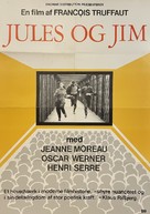 Jules Et Jim - Danish Movie Poster (xs thumbnail)