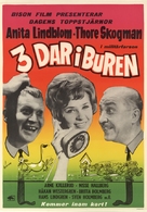 Tre dar i buren - Swedish Movie Poster (xs thumbnail)