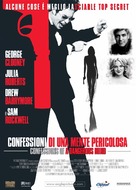 Confessions of a Dangerous Mind - Italian Movie Poster (xs thumbnail)
