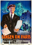 Sous les toits de Paris - Swedish Movie Poster (xs thumbnail)