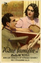 &iexcl;Qu&eacute; familia! - Spanish Movie Poster (xs thumbnail)