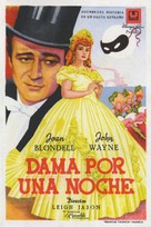 Lady for a Night - Spanish Movie Poster (xs thumbnail)