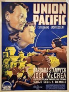 Union Pacific - Danish Movie Poster (xs thumbnail)