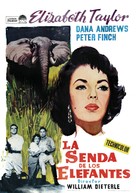 Elephant Walk - Spanish Movie Poster (xs thumbnail)