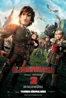 How to Train Your Dragon 2 - Turkish Movie Poster (xs thumbnail)
