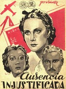 Assenza ingiustificata - Spanish Movie Poster (xs thumbnail)